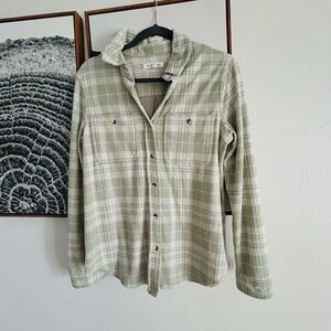 5/$25 Workshop Plaid Button-Up Shirt M